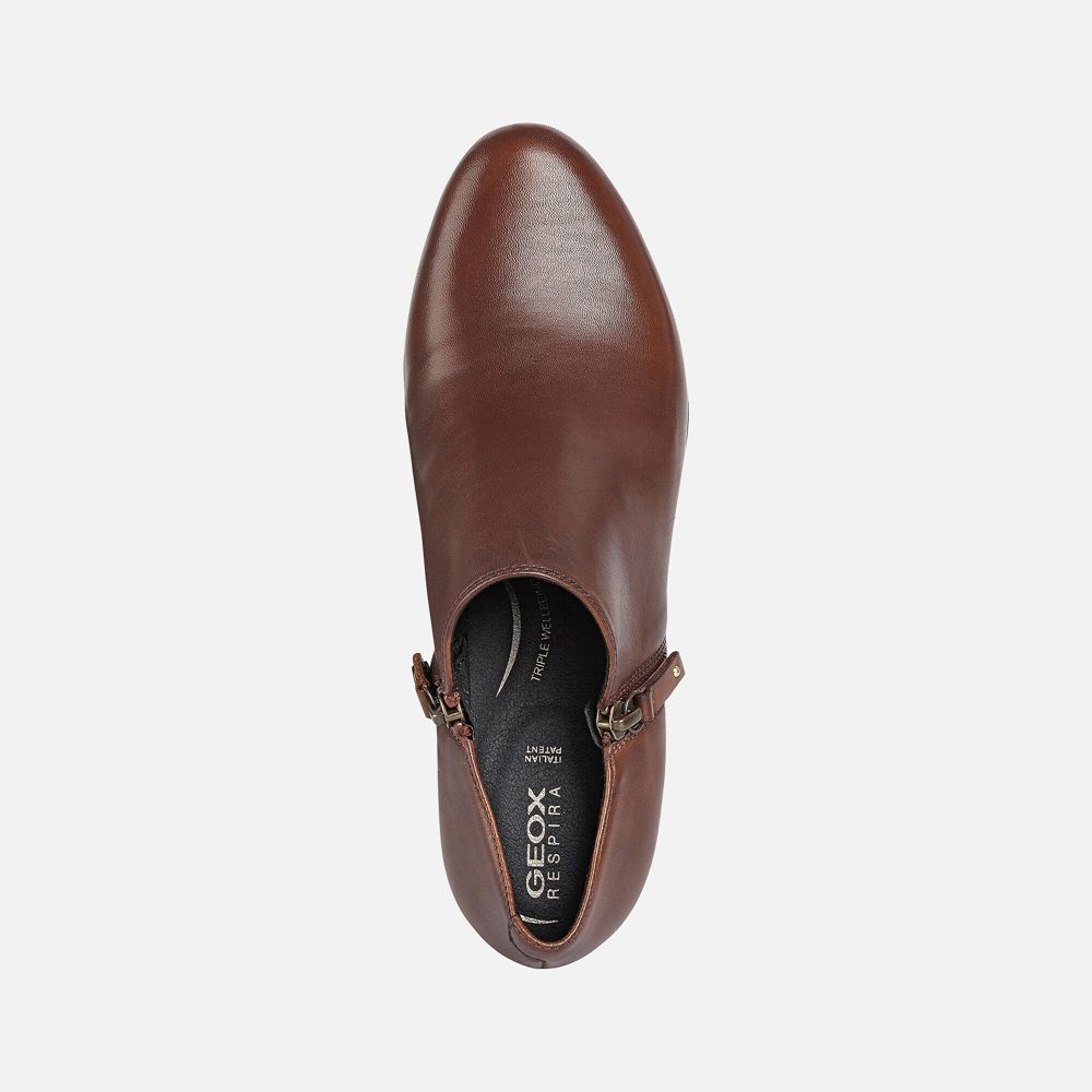 Calcanhares Geox Senhora Marrom - New Annya Mid - JPUOZ7204